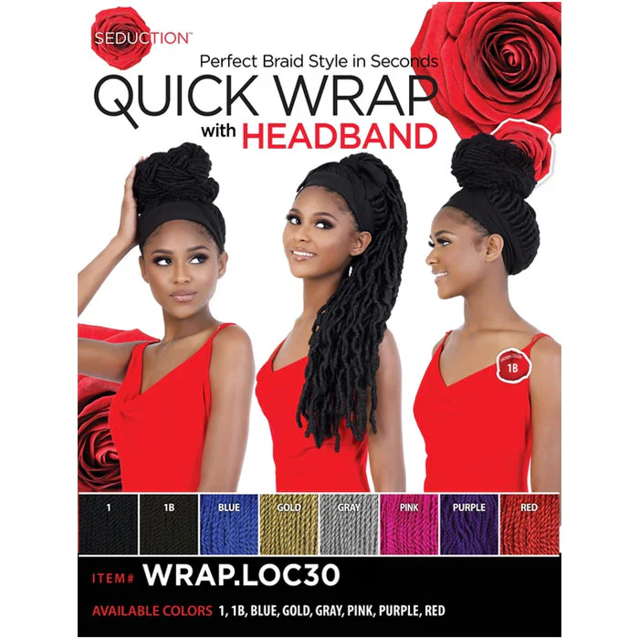Seduction Quick Wrap with Headband Wig - WRAP.LOC30" - Image 4