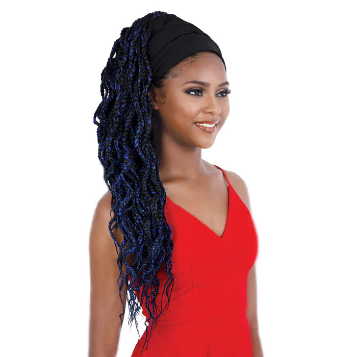 Seduction Quick Wrap with Headband Wig - WRAP.BX24W / WRAP.BX36W (24"/36") BOX BRAID - Image 3