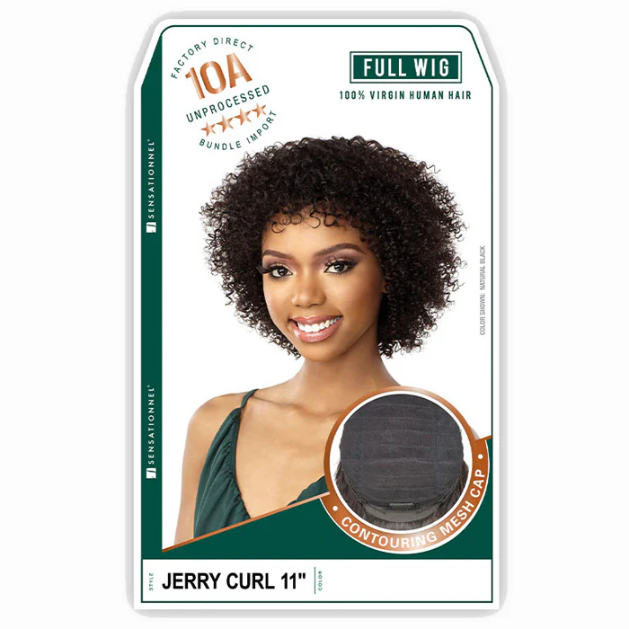 Sensationnel 100% Human Hair Full Wig - JERRY CURL 11 - Image 3
