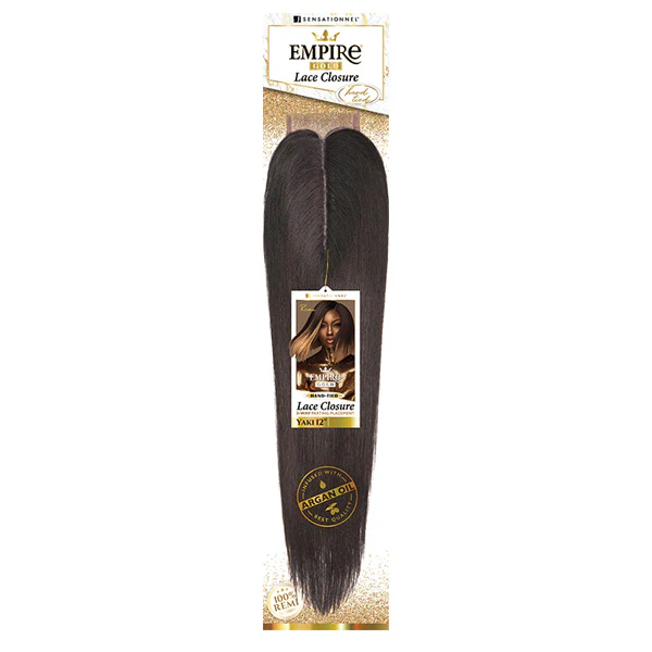 Sensationnel 100% Remi Empire Gold 3 Way Part Swiss Lace Closure - YAKI 12"