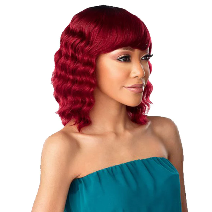 Sensationnel 100% Virgin Human Hair Full Wig 10A Loose Deep 12" - Image 3