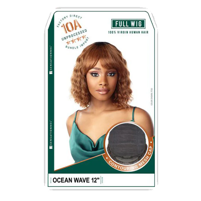 Sensationnel 10A 100% Virgin Human Hair Full Wig - OCEAN WEAVE 12" - Image 5