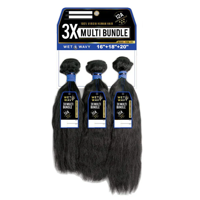 Sensationnel 12A 100% Virgin Human Hair 3X Multi Bundle Weave Wet&Wavy - BOHEMIAN (16"18"20")