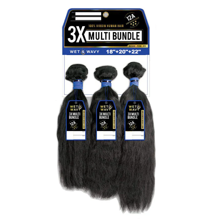 Sensationnel 12A 100% Virgin Human Hair 3X Multi Bundle Weave Wet&Wavy - BOHEMIAN (18"20"22")