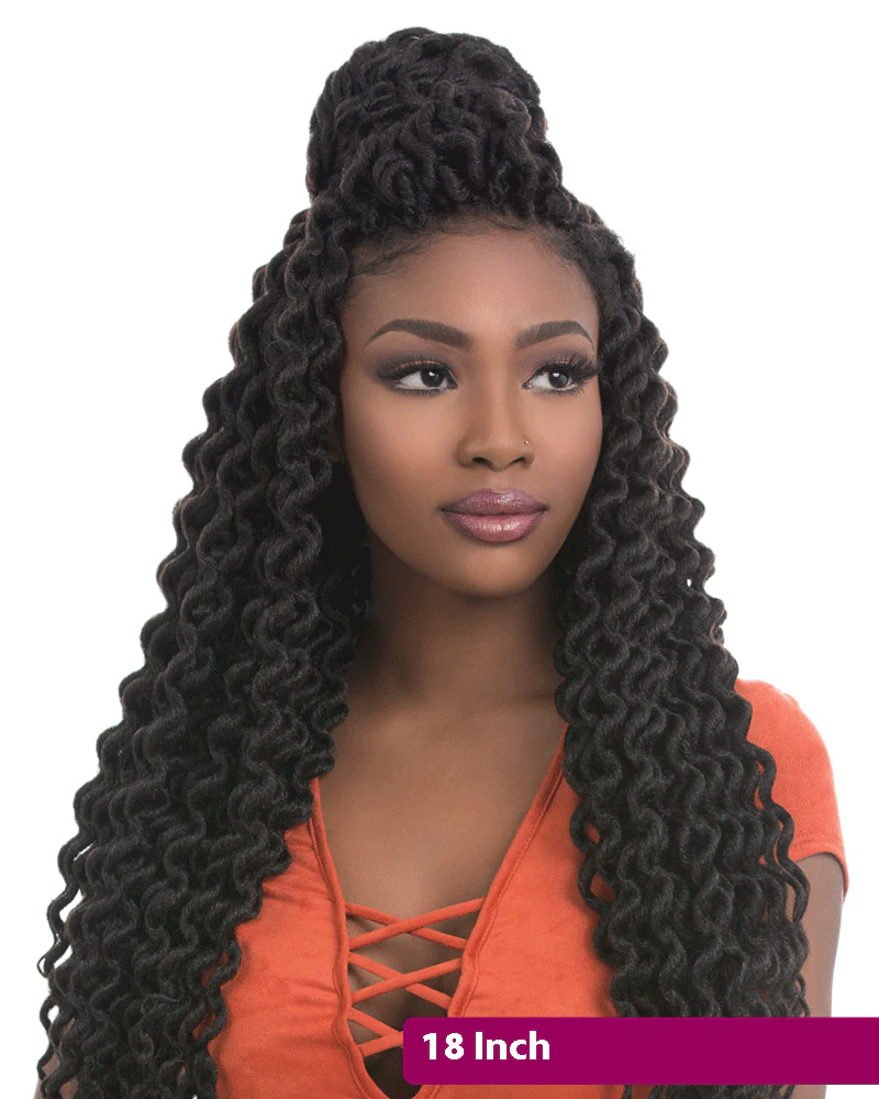 Sensationnel African Collection X-Pression 3X Pre-Looped Crochet Braid FAUX LOCS CURLY Triple Pack Value 12 - 18 Inch - Image 2