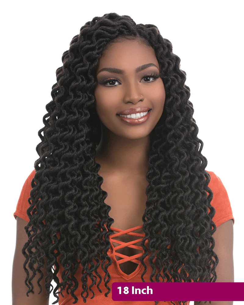 Sensationnel African Collection X-Pression 3X Pre-Looped Crochet Braid FAUX LOCS CURLY Triple Pack Value 12 - 18 Inch - Image 4