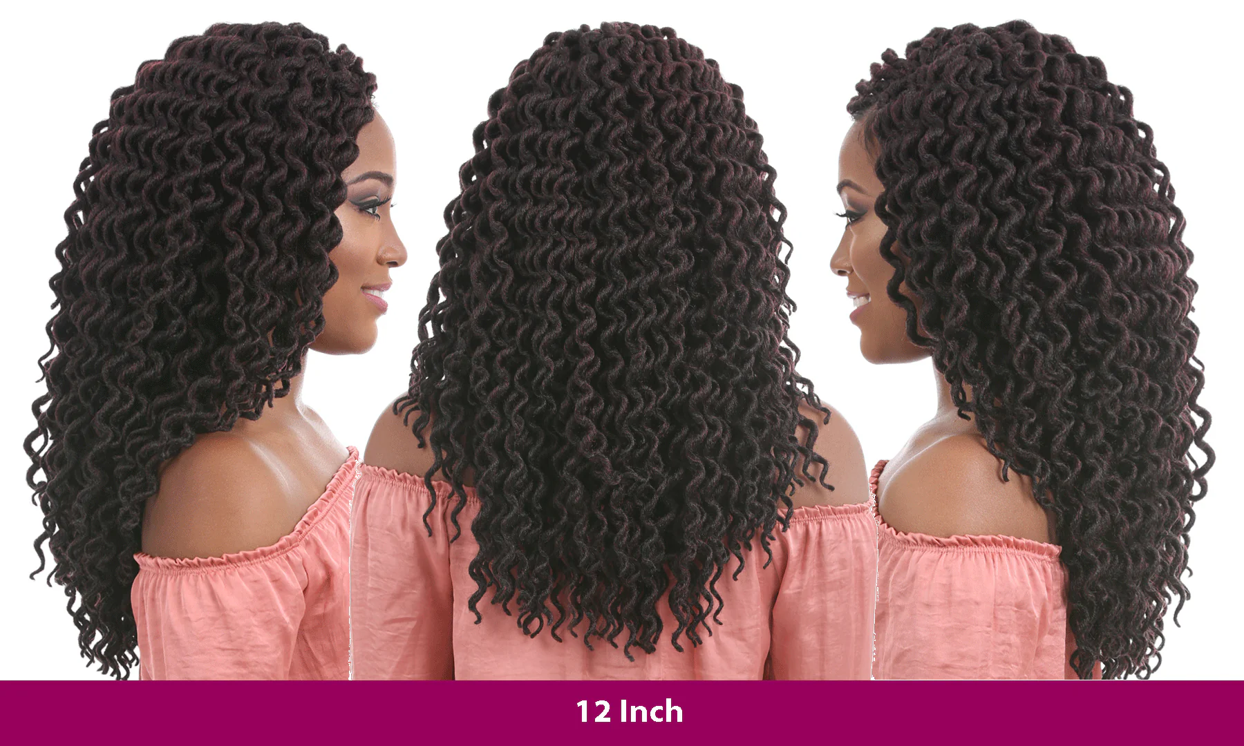 Sensationnel African Collection X-Pression 3X Pre-Looped Crochet Braid FAUX LOCS CURLY Triple Pack Value 12 - 18 Inch - Image 6