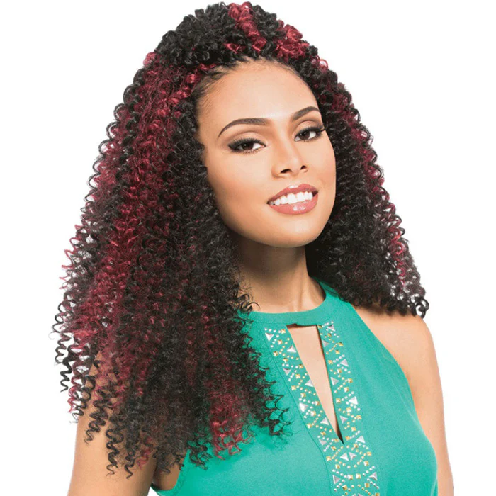 Sensationnel African Collection X-Pression Pre-Looped Crochet Braid - BERRY CURL 14"