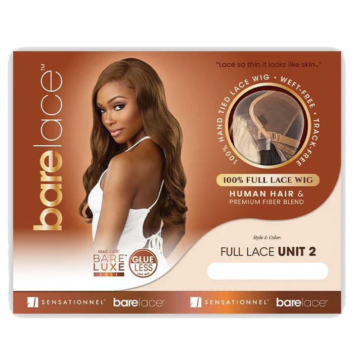 Sensationnel Bare Lace Glueless Human Hair Blend 100% Full Lace Wig - FULL LACE UNIT 2 - Image 4