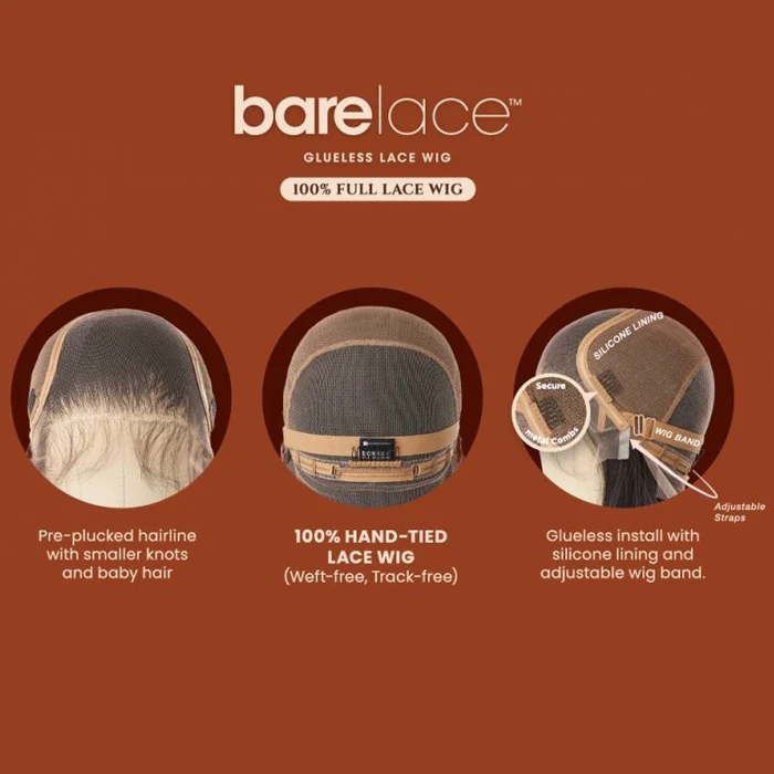 Sensationnel Bare Lace Glueless Human Hair Blend 100% Full Lace Wig - FULL LACE UNIT 2 - Image 5