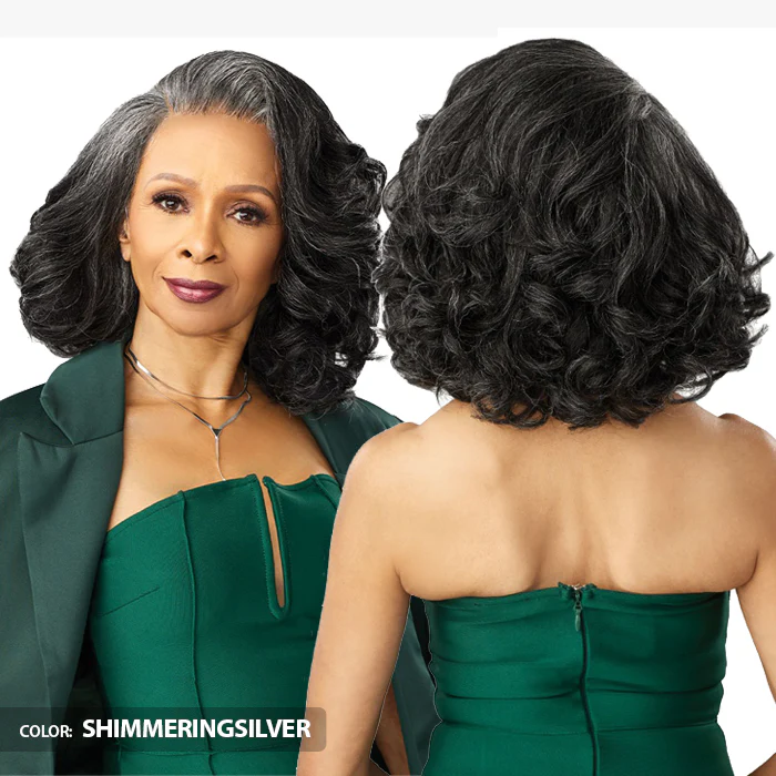 Sensationnel Bare Lace Platinum Glow Glueless Human Hair Blend 13x6 Hand-Made Lace Front Wig - JOSEPHINE - Image 3