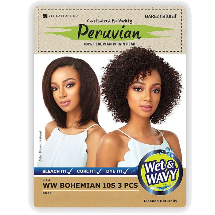 Sensationnel Bare & Natural Peruvian 100% Virgin Remi Weave WW BOHEMIAN 10S 3PCS (Multi Pack) - Image 6