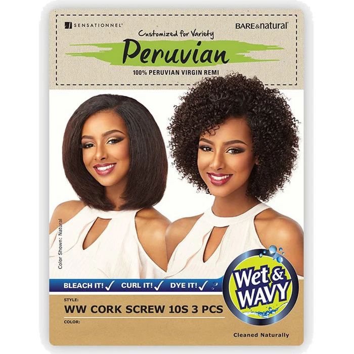 Sensationnel Bare & Natural Peruvian 100% Virgin Remi Weave WW CORK SCREW 10S 3PCS (Multi Pack) - Image 6