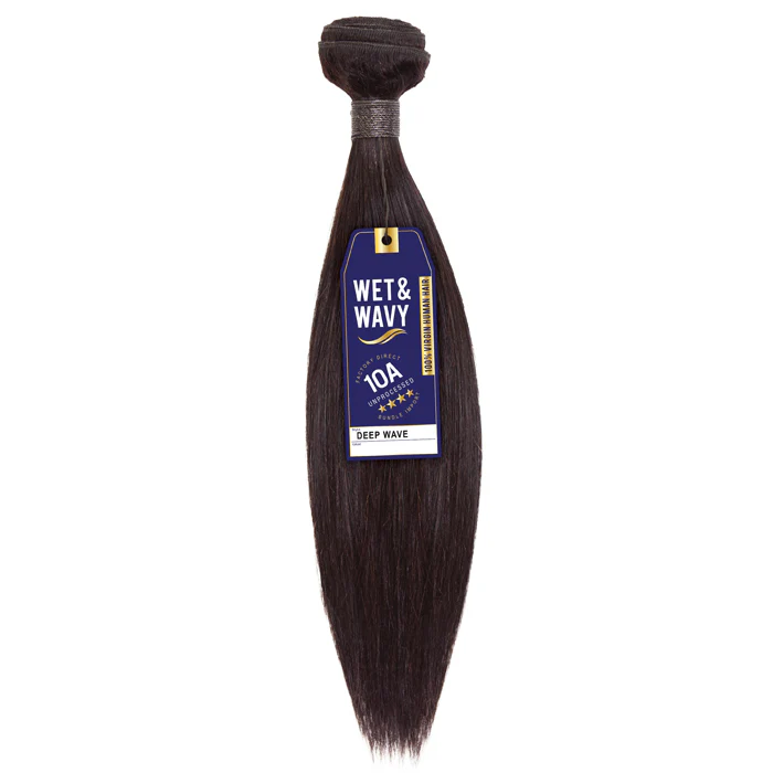 Sensationnel Bare & Natural Unprocessed Virgin Human Hair Wet & Wavy Weave - 10A DEEP WAVE 10-20"