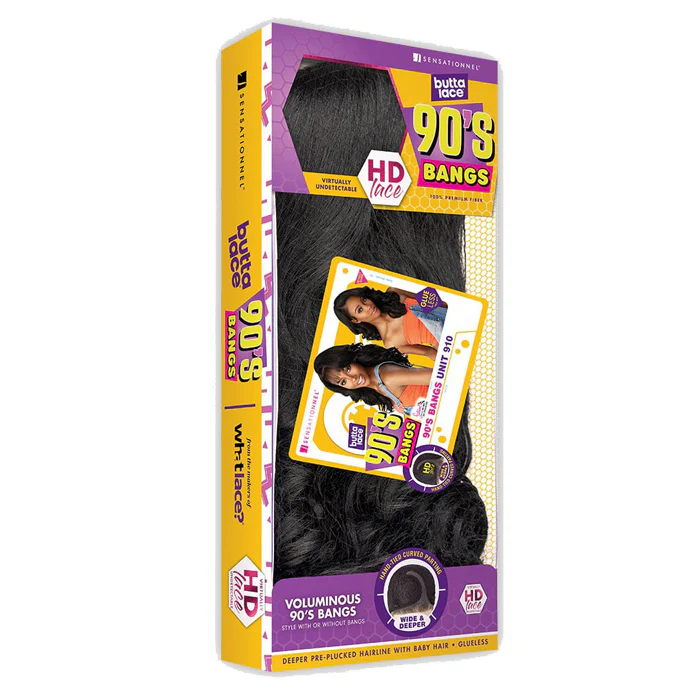 Sensationnel Butta Lace Glueless 5" HD Curved Deep Lace Parting Front Wig - 90's BANGS UNIT 910 - Image 6