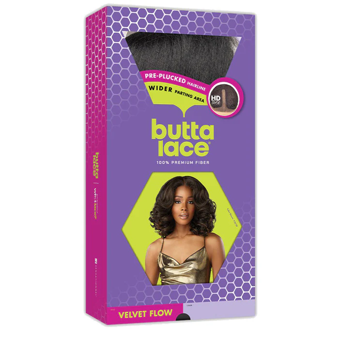 Sensationnel Butta Lace Glueless 5" HD Lace Front Wig - VELVET FLOW - Image 5