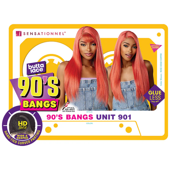 Sensationnel Butta Lace Glueless HD 5" Lace Deep Front Wig - 90's BANGS UNIT 901 - Image 8