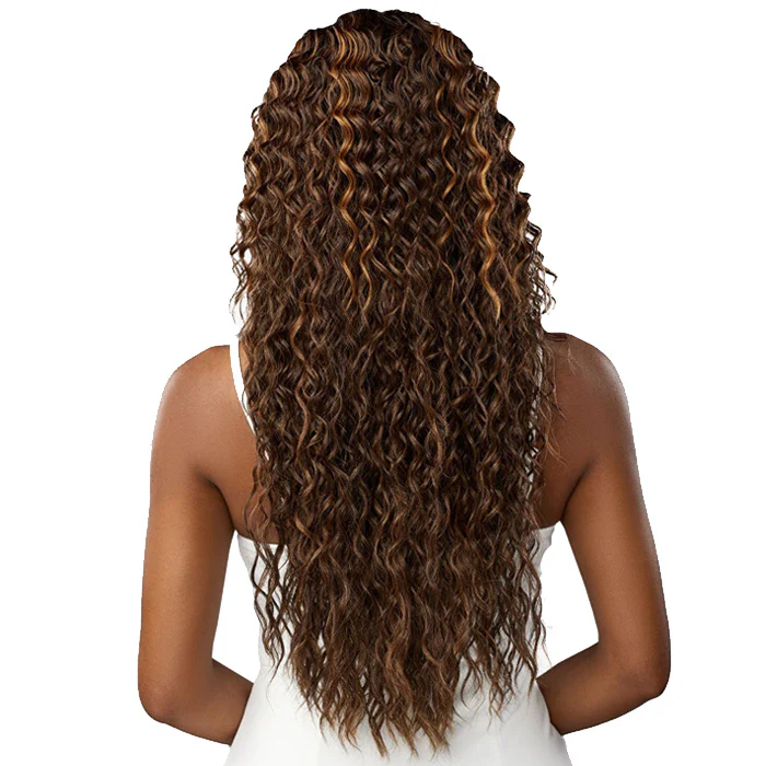 Sensationnel Butta Lace Glueless Human Hair Blend 5 Deep Parting HD Lace Front Wig - WATER DEEP 28" - Image 6