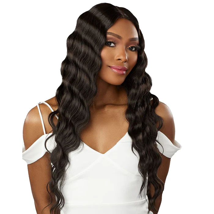 Sensationnel Butta Lace Human Hair Blend HD 5" Deep Parting Lace Front Wig - LOOSE CRIMP 28" - Image 4
