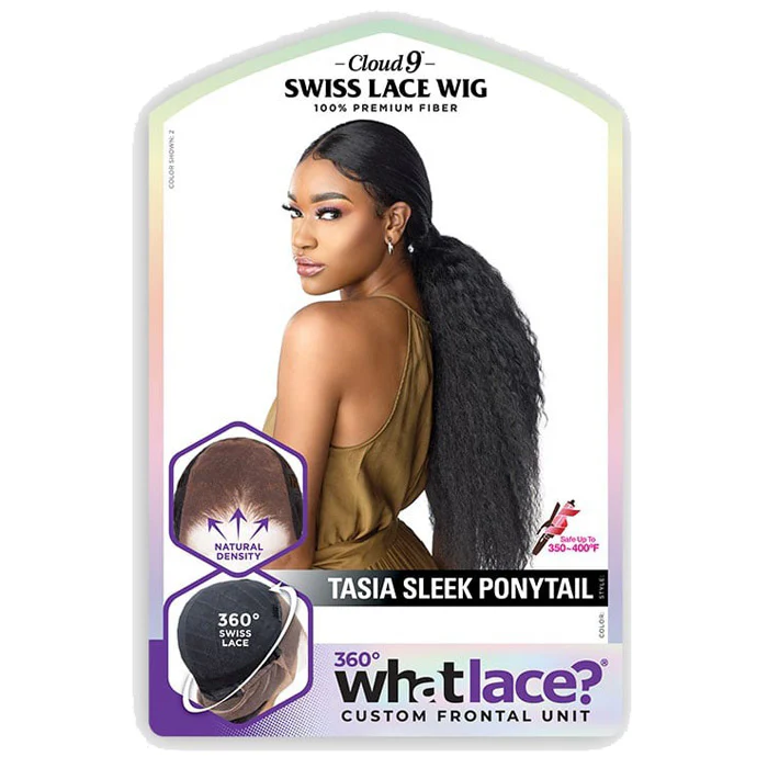 Sensationnel Cloud 9 Swiss Lace 360 What Lace 13x4 Frontal Wig - TASIA SLEEK PONYTAIL - Image 6