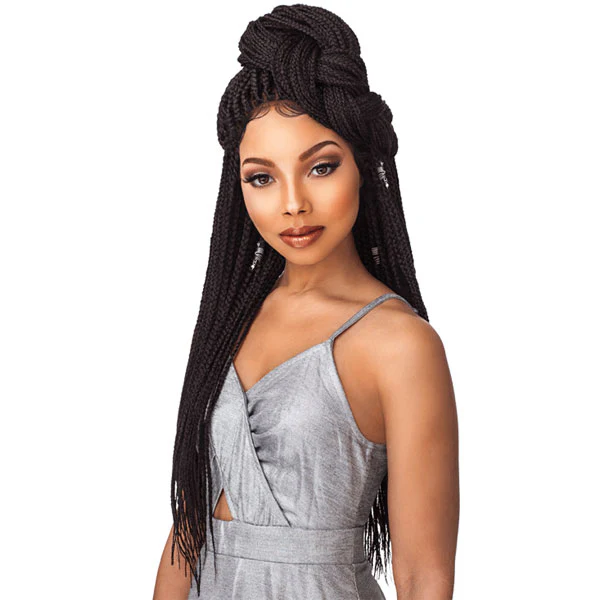Sensationnel Cloud 9 Synthetic 4x4 Part Swiss Lace Wig BOX BRAID SMALL - Image 2