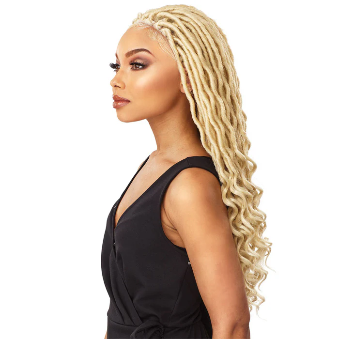Sensationnel Cloud 9 Synthetic 4x4 Part Swiss Lace Wig GODDESS LOCS - Image 4