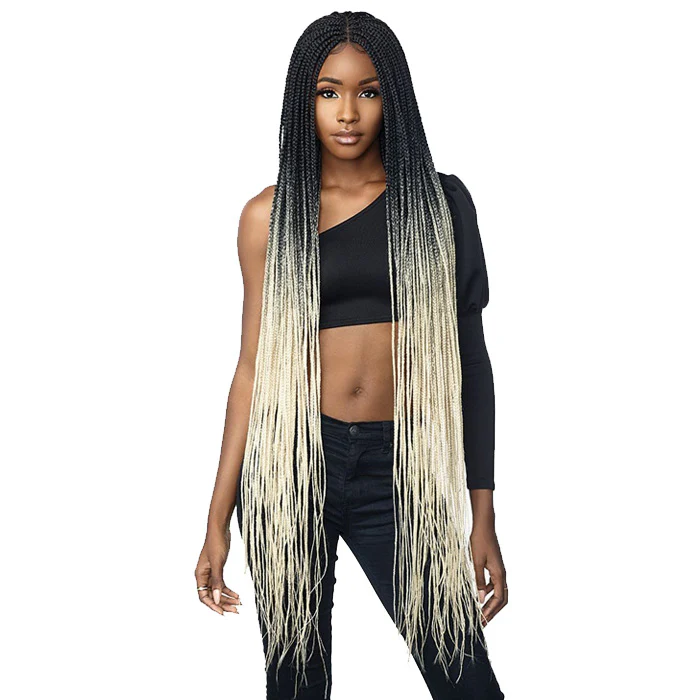 Sensationnel Cloud 9 Swiss Lace 100% Hand-Braided 4x4 Lace Part Wig - BOX BRAID 50" - Image 4