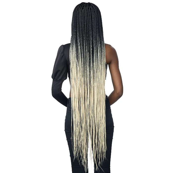 Sensationnel Cloud 9 Swiss Lace 100% Hand-Braided 4x4 Lace Part Wig - BOX BRAID 50" - Image 5