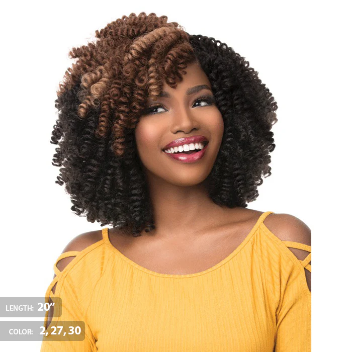 Sensationnel Curlfinity Pre-Loop Rod-Set Curls Bulk Braid - GREY ROD 10/20" - Image 2