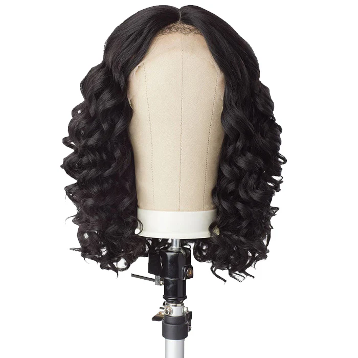 Sensationnel Curls Kinks & Co Glueless Textured HD Lace Front Wig - Y-PART KINKY SPIRAL CURL 14" - Kinky Edges - Image 5