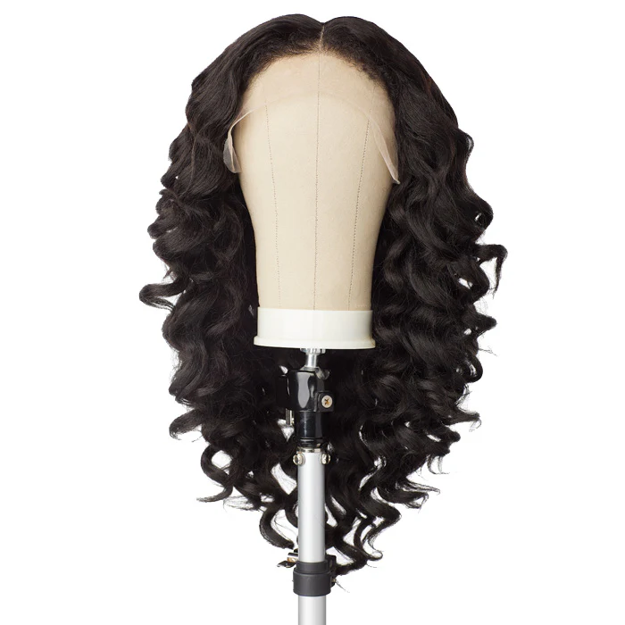 Sensationnel Curls Kinks & Co Glueless Textured HD Lace Front Wig - Y-PART KINKY WAND CURL 20" - Kinky Edges - Image 4