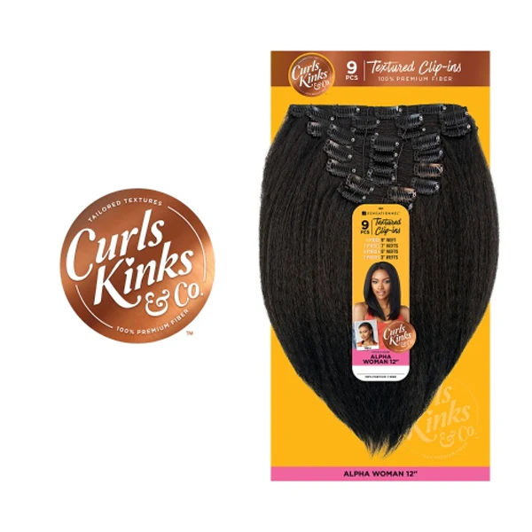 Sensationnel Curls Kinks & Co Textured Clip-In Weave 9 PCS - ALPHA WOMAN 12/18" - Image 7