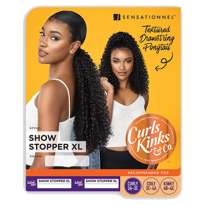 Sensationnel Curls Kinks & Co Textured Drawstring Ponytail - SHOW STOPPER XL - Image 7