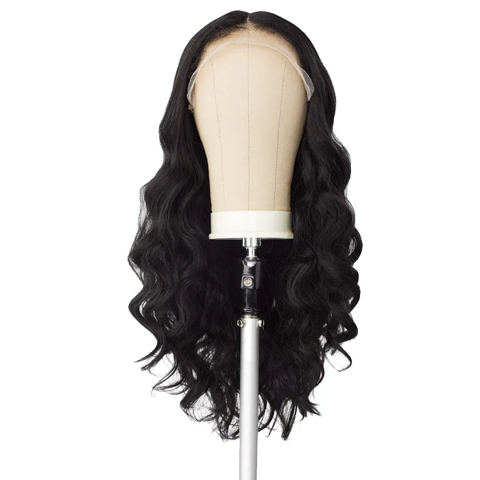 Sensationnel Curls Kinks Kinky Edges Glueless Y-Part HD Lace Front Wig - KINKY LOOSE WAND CURL 24" - Image 4