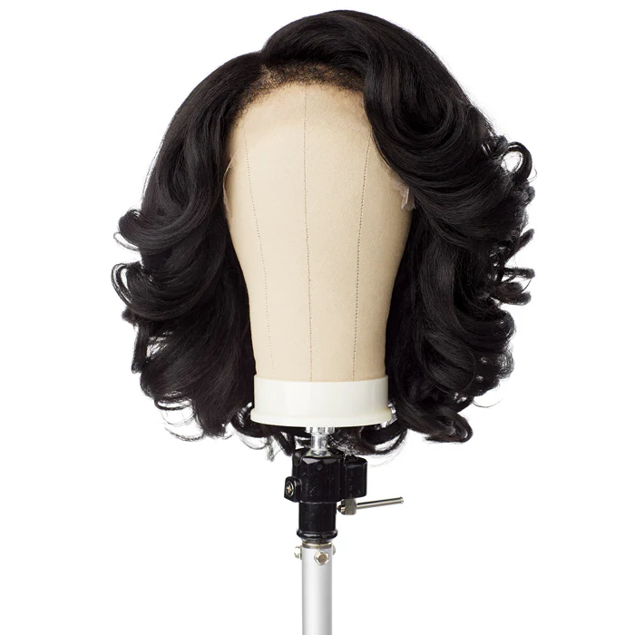 Sensationnel Curls Kinks Textured Lace Kinky Edges Glueless HD Lace Front Wig - Y-PART KINKY VOLUME CURL 14" - Image 4