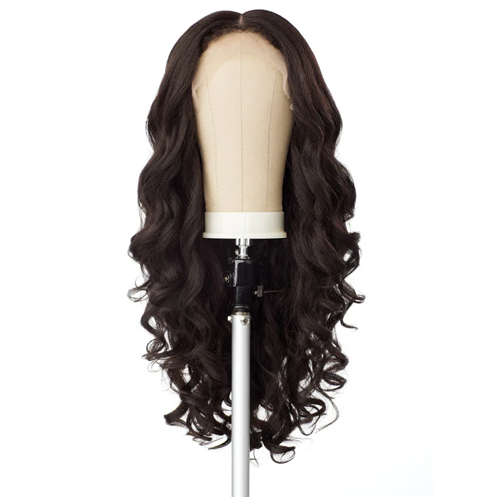 Sensationnel Curls Kinks Textured Lace Kinky Edges Glueless Y-Part HD Lace Front Wig -KINKY LOOSE SPIRAL 24" - Image 5