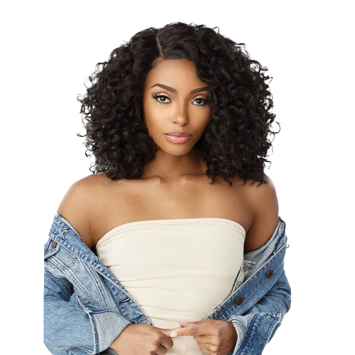 Sensationnel Curls Kinks Textured Lace Kinky Edges Glueless Y-Part HD Lace Front Wig - KINKY RINGLET CURL 14" - Image 2