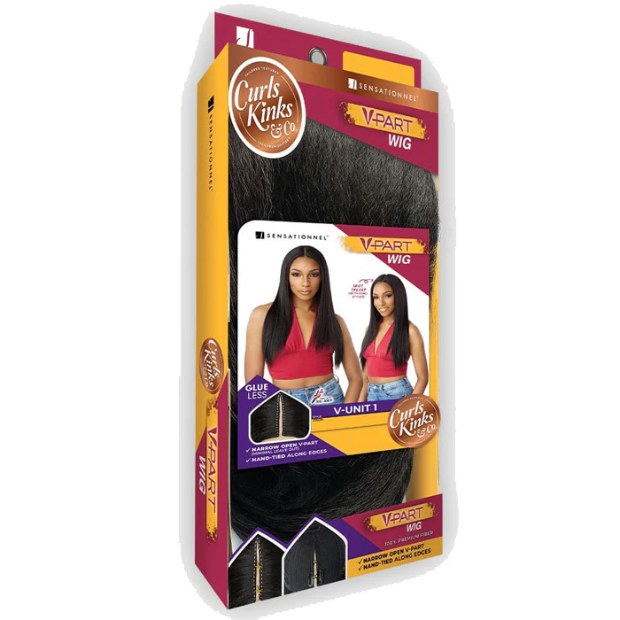 Sensationnel Curls Kinks V-Part Wig Glueless HD Lace Part Wig - V-UNIT 1 - Image 5