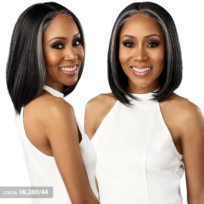 Sensationnel Dashly Salt & Pepper 4" Deep Part HD Lace Front Wig - SP LACE UNIT 1 - Image 4