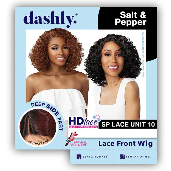 Sensationnel Dashly Salt & Pepper 4" Deep Part HD Lace Front Wig - SP LACE UNIT 10 - Image 6