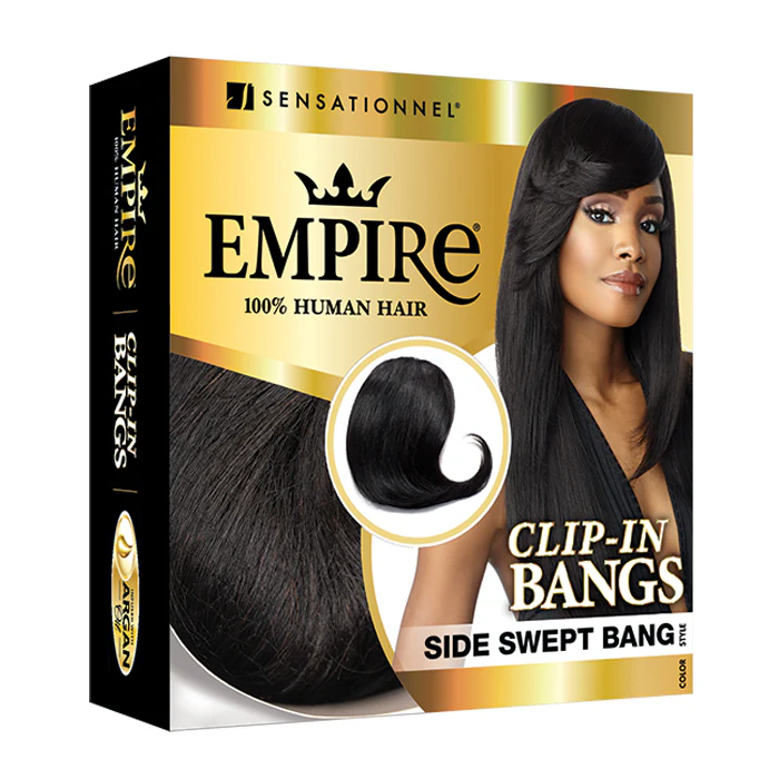 Sensationnel Empire 100% Human Hair Clip-In Bang - SIDE SWEPT - Image 5