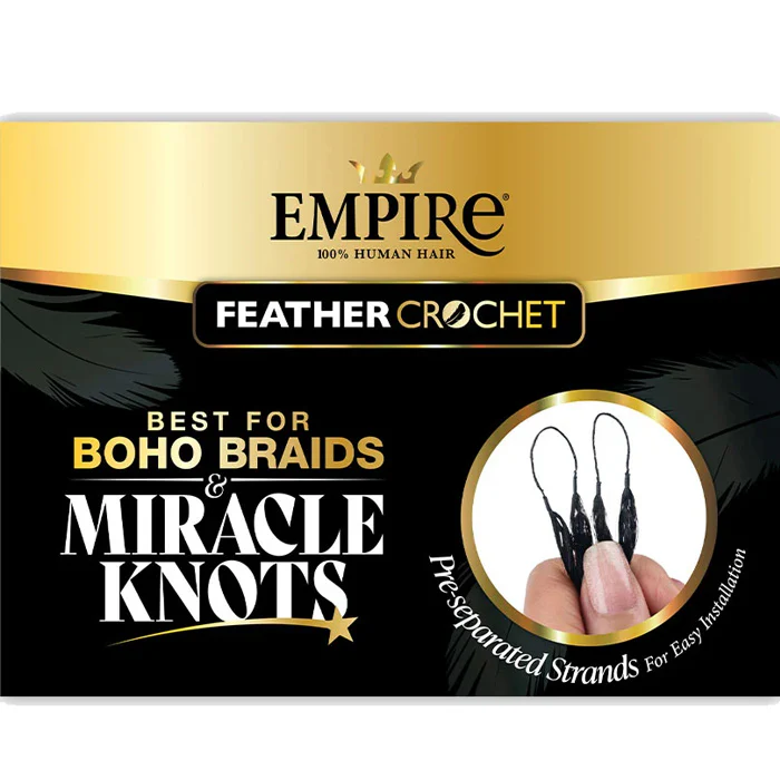 Sensationnel Empire 100% Human Hair Feather Crochet Braids - DEEP 14/18" - Image 3