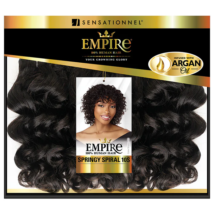 Sensationnel Empire 100% Human Hair Weaves -SPRINGY SPIRAL 10S 3PCS - Image 6