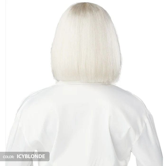 Sensationnel Empire Bob Collection with Bangs Full Wig - STRAIGHT CUT 12" - 100% Human Hair - Image 3
