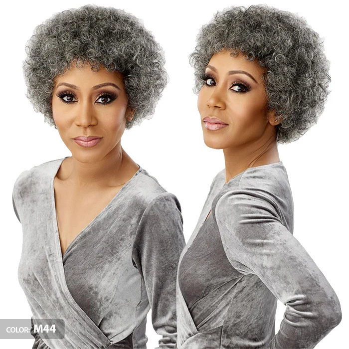 Sensationnel Empire Wig Salt & Pepper 100% Human Hair Full Wig - BLISS - Image 2