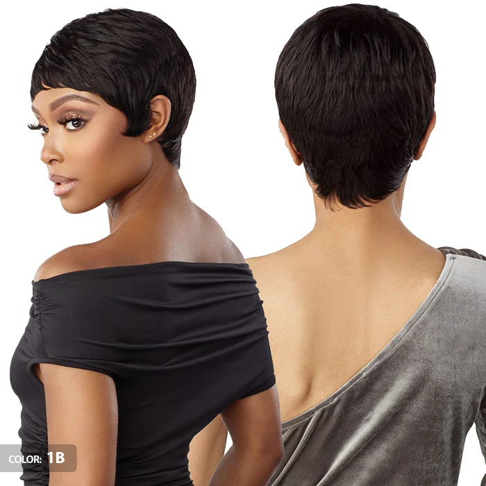 Sensationnel Empire Wig Salt & Pepper 100% Human Hair Full Wig - EVIE - Image 4