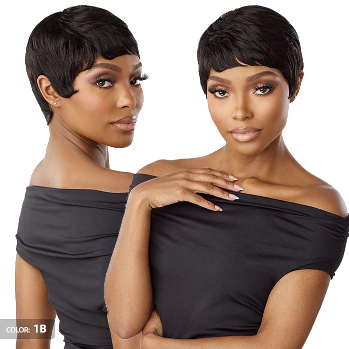 Sensationnel Empire Wig Salt & Pepper 100% Human Hair Full Wig - EVIE - Image 5