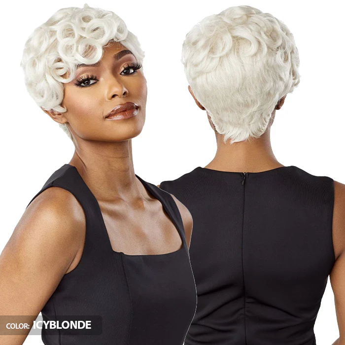 Sensationnel Empire Wig Salt & Pepper 100% Human Hair Full Wig - FLORA - Image 5