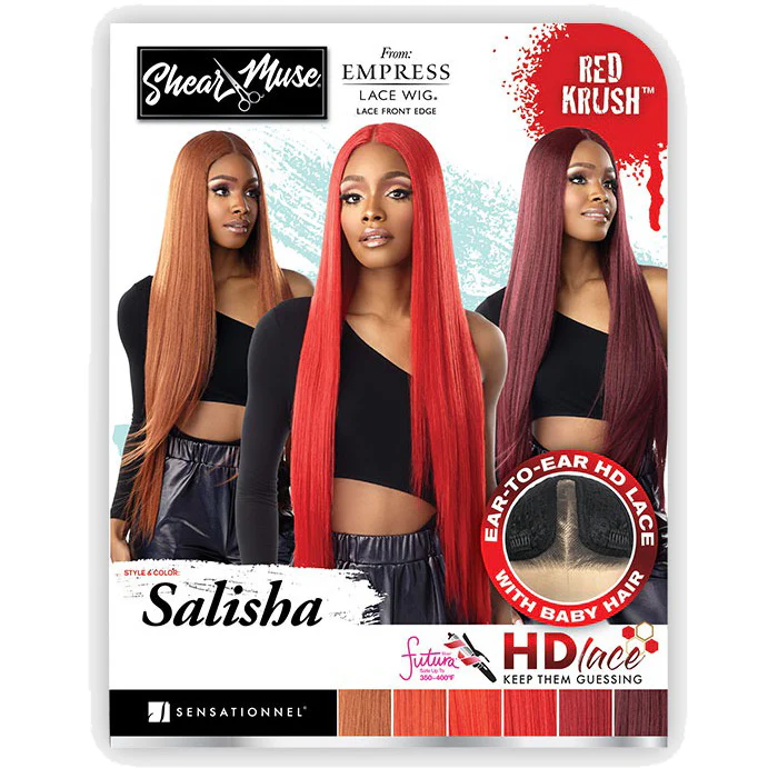 Sensationnel Empress Shear Muse HD Deep Parting Lace Front Wig - SALISHA - Red Krush - Image 6