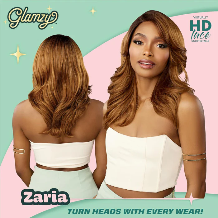Sensationnel Glamzy Glueless V-Part HD Lace Part Wig - ZARIA - Image 3
